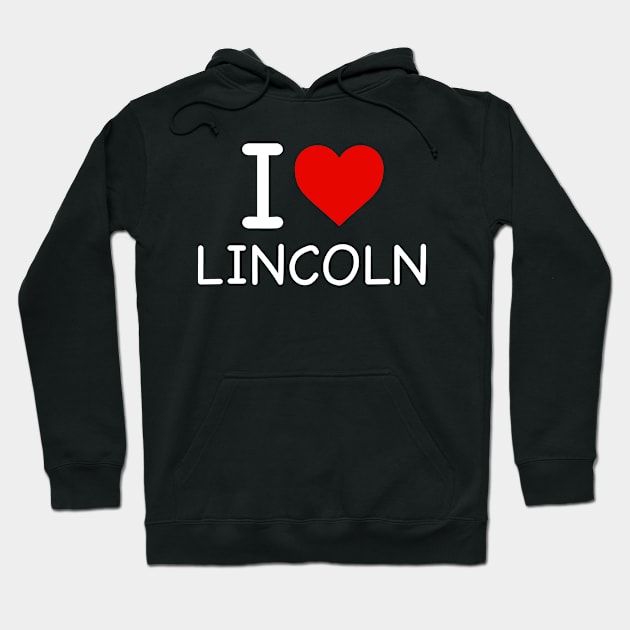 Lincoln - I Love Icon Hoodie by Sunday Monday Podcast